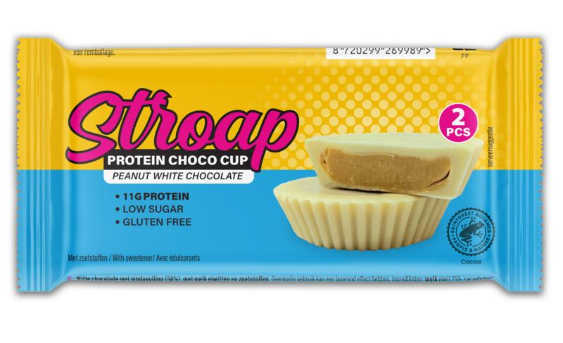Stroap Protein Choco Cup Peanut White Chocolate