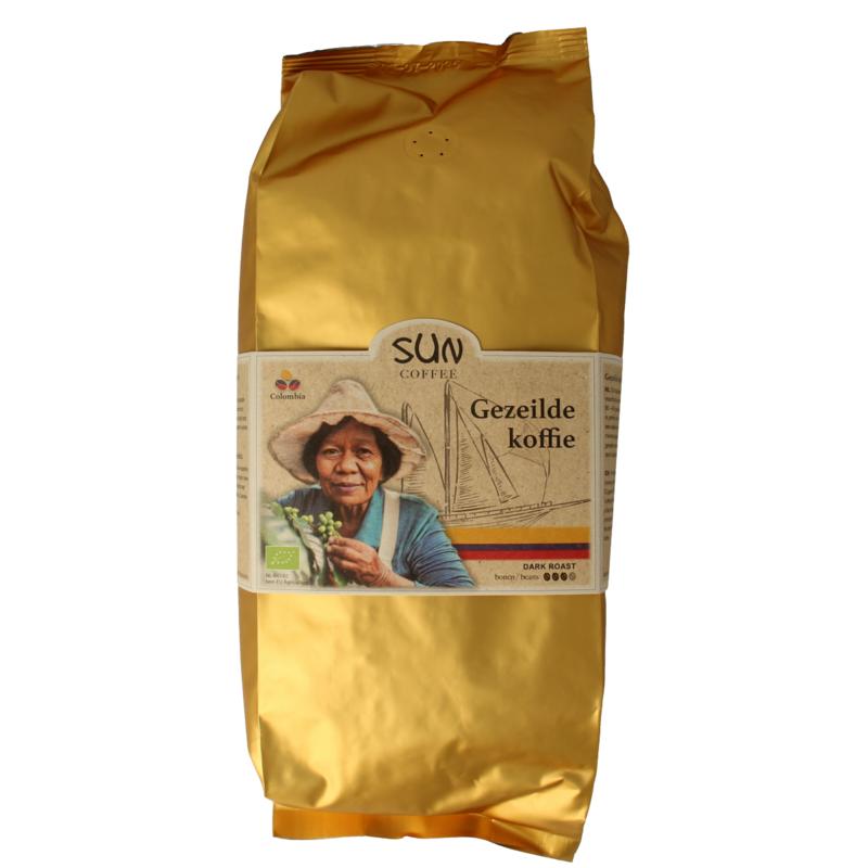 Sun Coffee Gezeilde Koffiebonen Dark Roast Bio