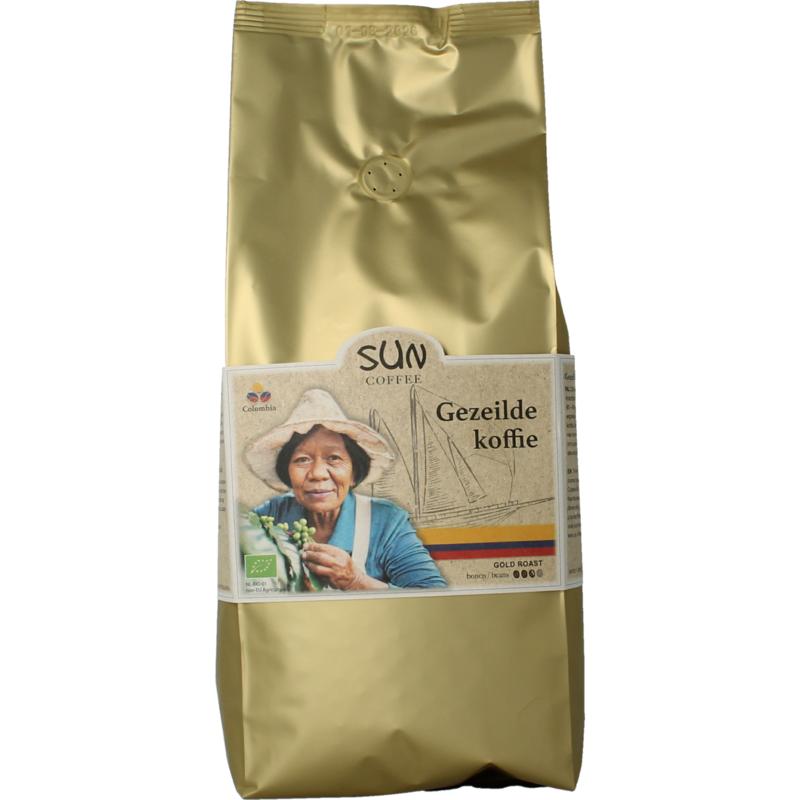 Sun Coffee Gezeilde Koffiebonen Gold Roast Bio