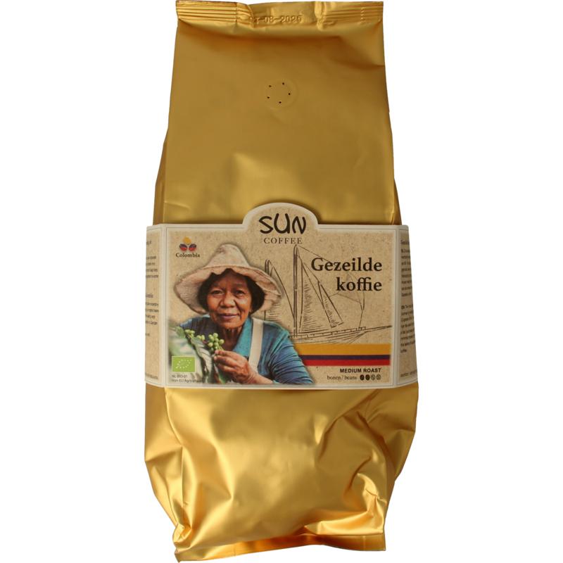 Sun Coffee Gezeilde Koffiebonen Medium Roast Bio