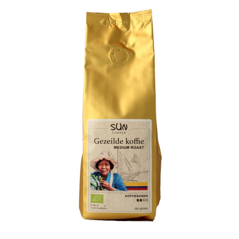 Sun Coffee Gezeilde Koffiebonen Medium Roast Bio