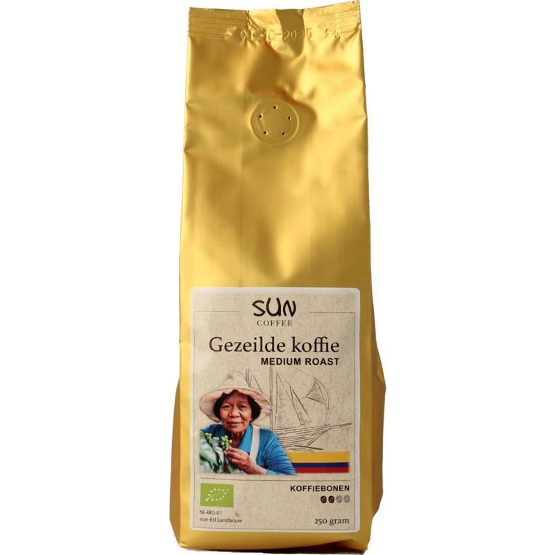 Sun Coffee Gezeilde Koffiebonen Medium Roast Bio