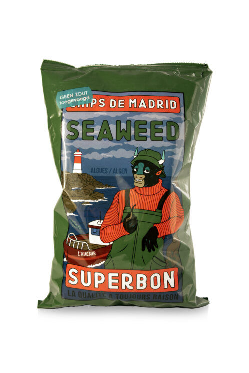 Superbon Chips Met Zeewier Zonder Toegevoegd Zout