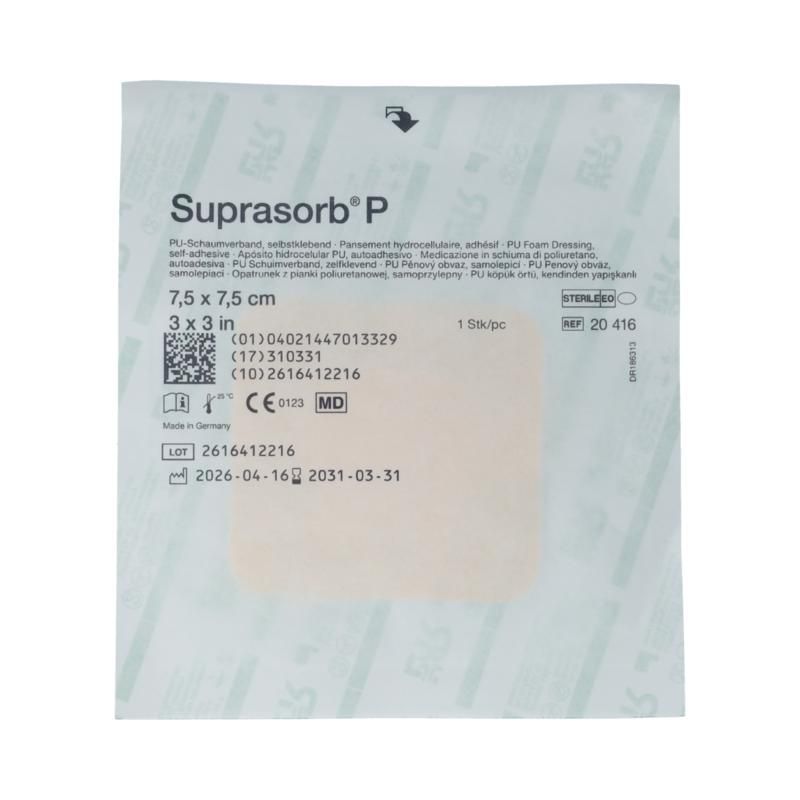 Suprasorb P Pu-Schuimverband 7.5 X 7.5Cm