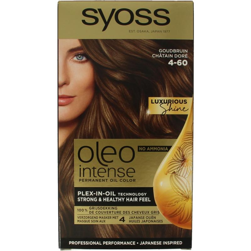 Syoss Color Oleo Intense 4-60 Goudbruin Haarverf