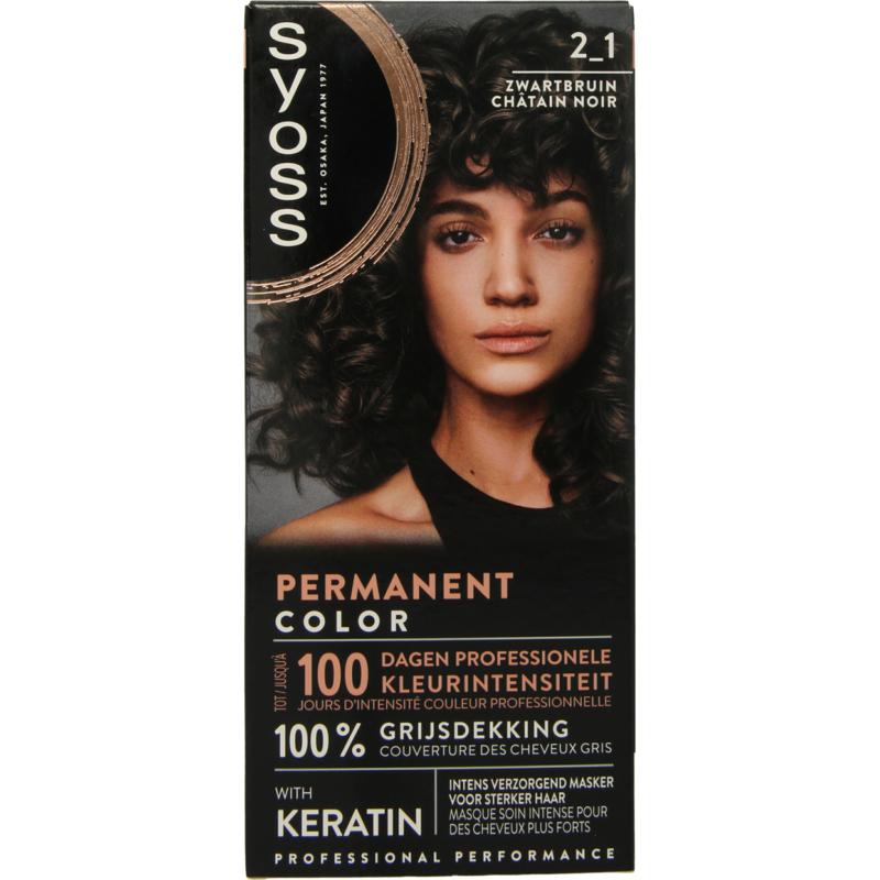 Syoss Color Baseline 2-1 Zwart Bruin