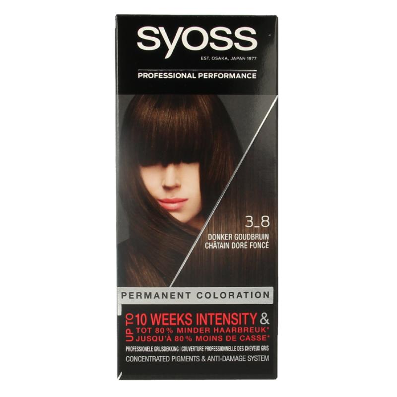 Syoss Color Baseline 3-8 Donker Goudbruin Haarverf