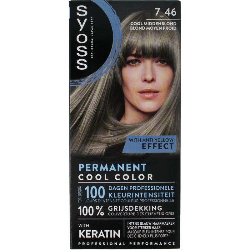 Syoss Permanent Cool Color 7-46 Middenblond