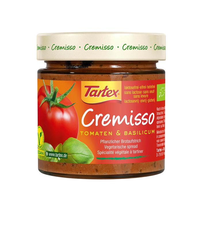 Tartex Cremisso Tomaat Basilicum Bio