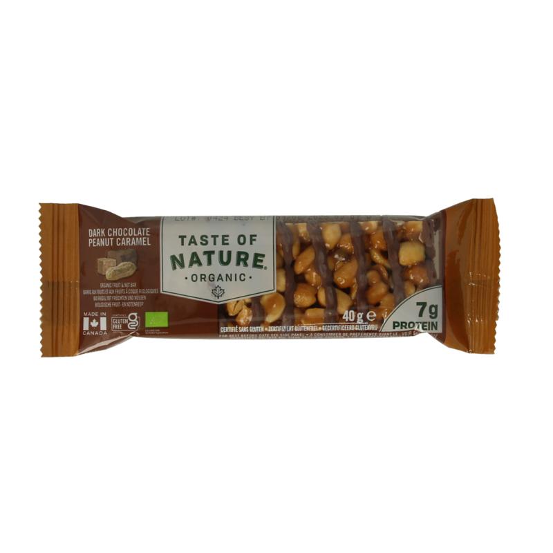 Taste Of Nature Dark Chocolate Peanut Caramel Bio