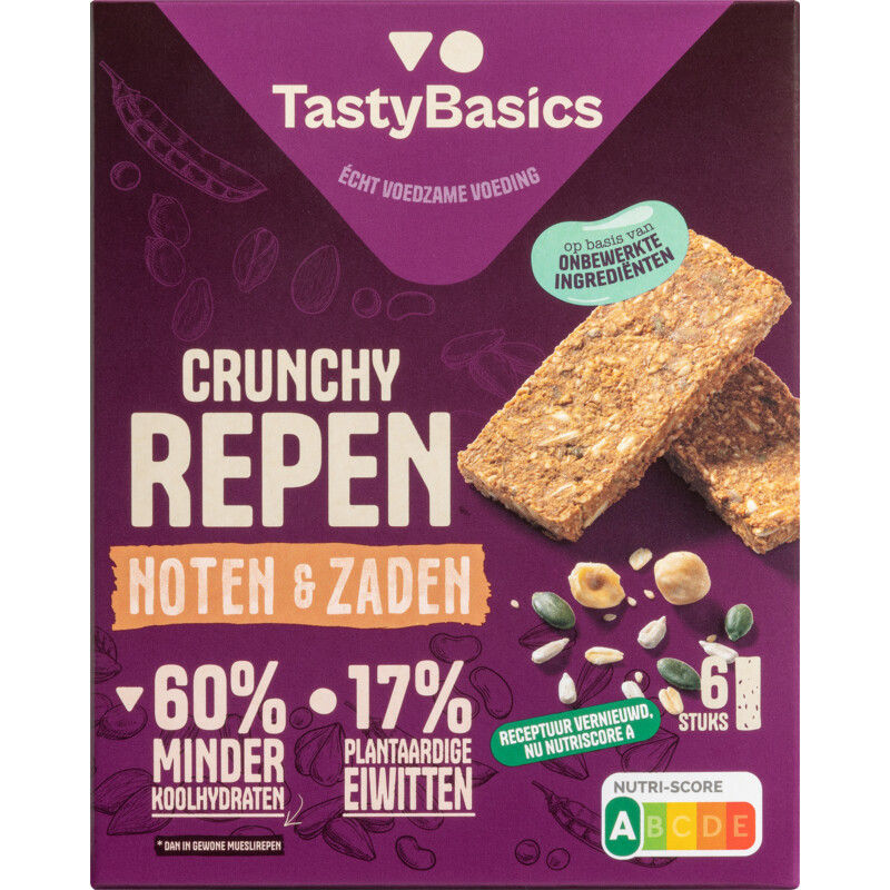 Tastybasics Crunchy Low Carb Repen Noten & Zaden