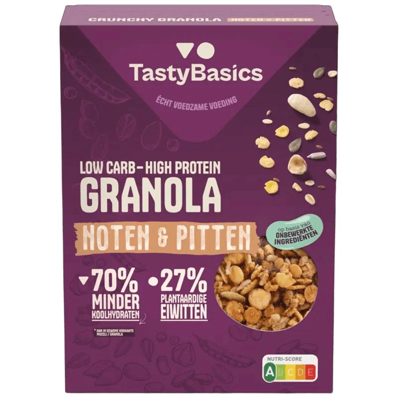 Tastybasics Less Carb-High Protein Granola Noten & Pitten