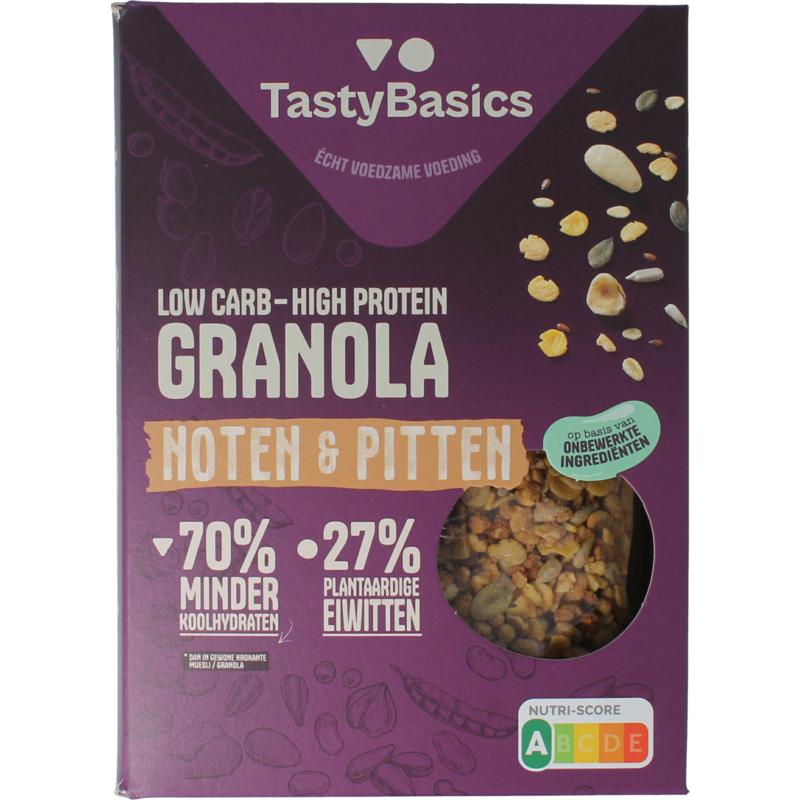 Tastybasics Low Carb-High Protein Granola Noten & Pitten