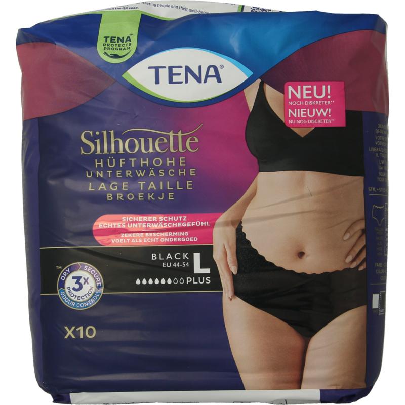 Tena Silhouette Plus Low Waist Zwart L