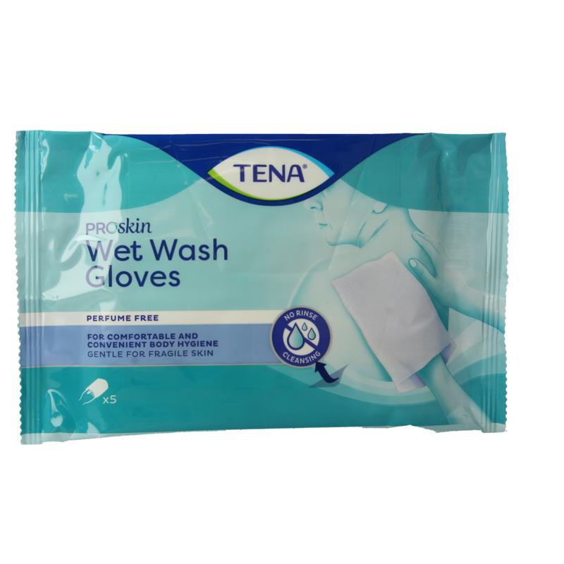 Tena Wet Gloves Cleans & Care Lotion No Perfume