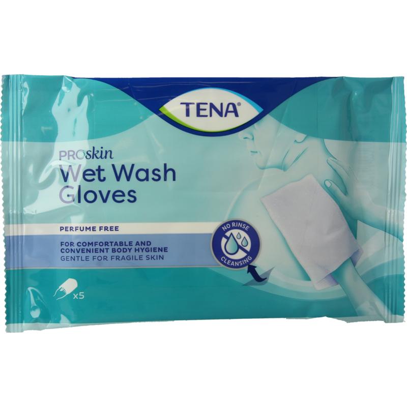 Tena Wet Gloves Cleans & Care Lotion No Perfume