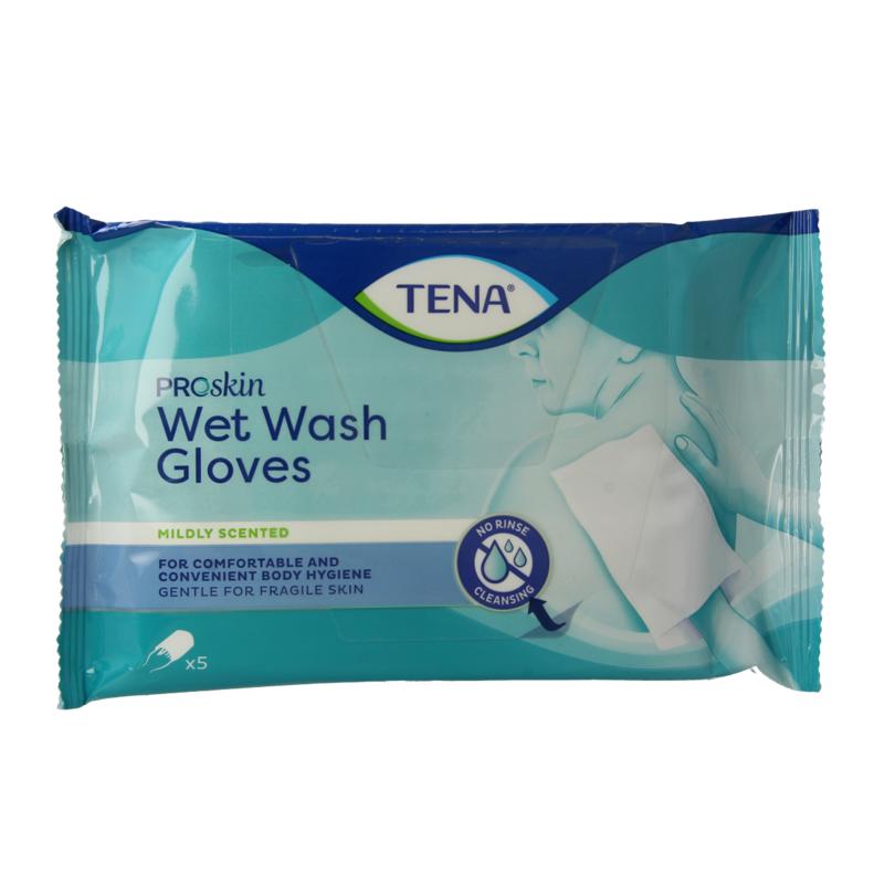 Tena Wetwash Glove Mild Geparfumeerd