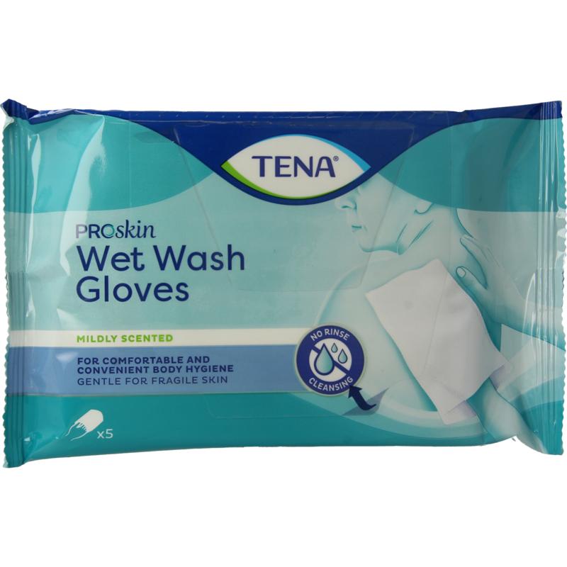 Tena Wetwash Glove Mild Geparfumeerd