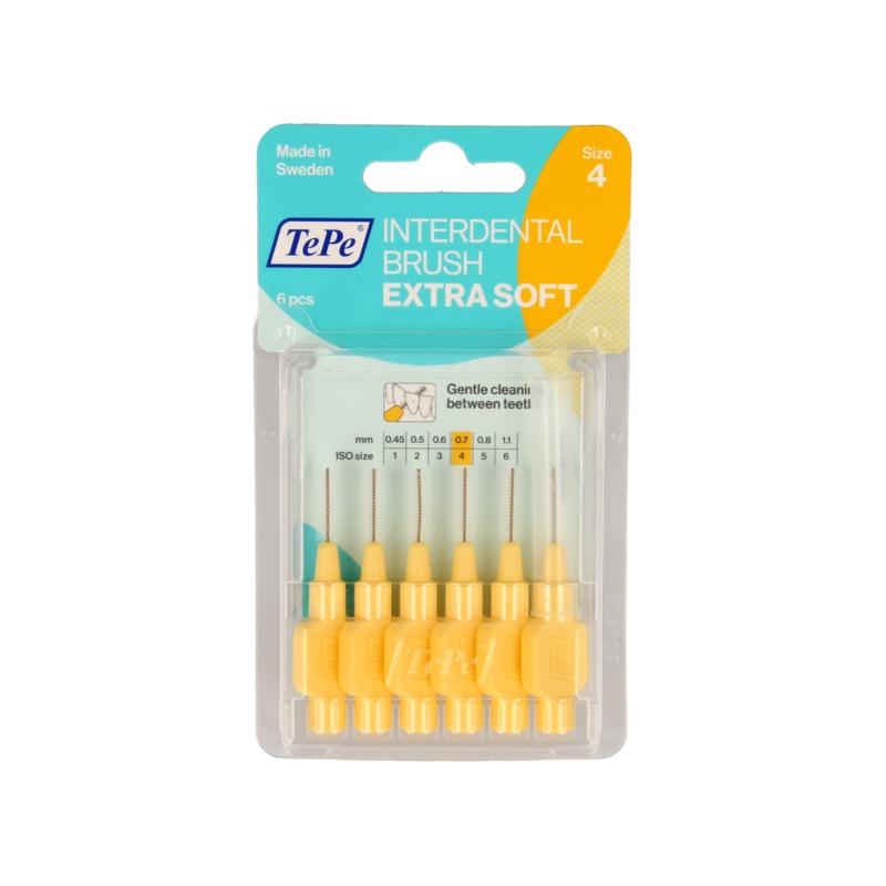 Tepe Interdentale Rager Extra Soft Licht Geel Maat 4