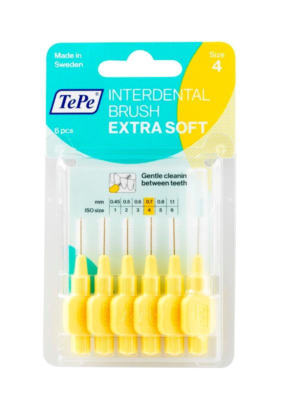 Tepe Interdentale Rager Extra Soft Licht Geel Maat 4
