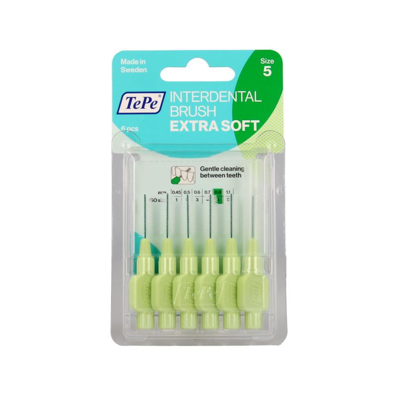 Tepe Interdentale Rager Extra Soft Licht Groen Maat 5