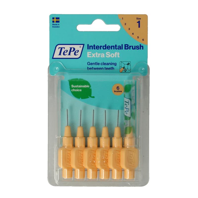 Tepe Interdentale Rager Extra Soft Licht Oranje Maat 1