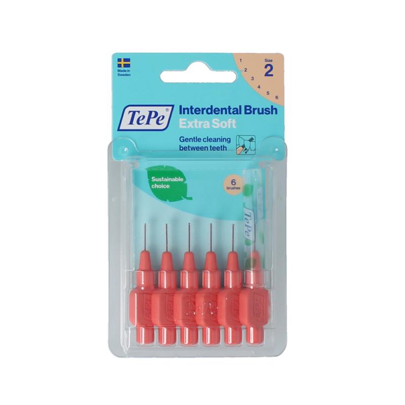 Tepe Interdentale Rager Extra Soft Licht Rood Maat 2