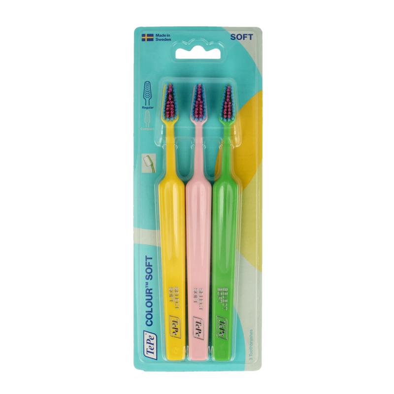 Tepe Tandenborstel Colour Soft 3-Pack
