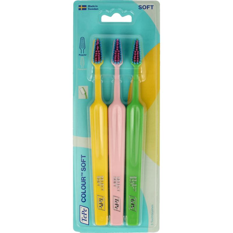 Tepe Tandenborstel Colour Soft 3-Pack