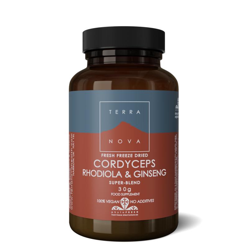 Terranova Cordyceps Rhodiola & Ginseng Poeder