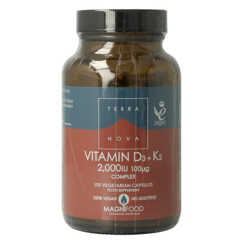 Terranova Vitamine D3 2000Iu Met K2 100Mcg Complex