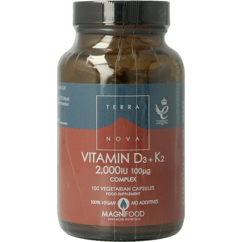 Terranova Vitamine D3 2000Iu Met K2 100Mcg Complex
