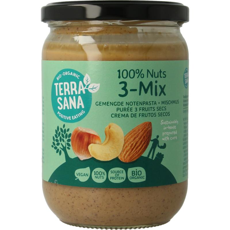 Terrasana 3 Mix Notenpasta Zonder Pinda Bio