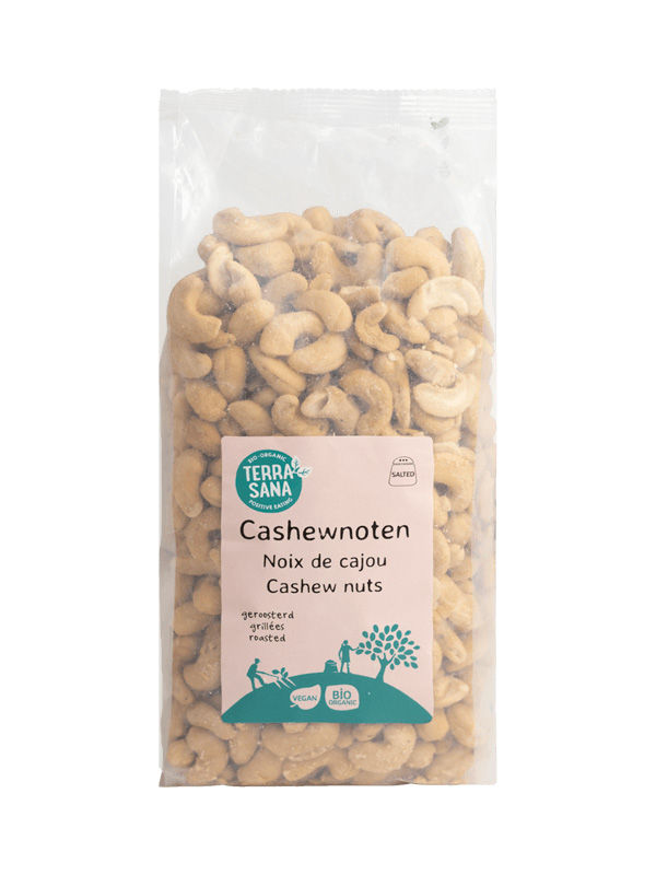 Terrasana Cashewnoten Geroosterd Met Zout Bio