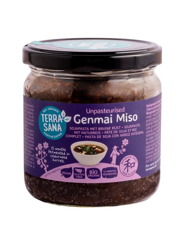 Terrasana Genmai Miso Ongepasteuriseerd Glas Bio