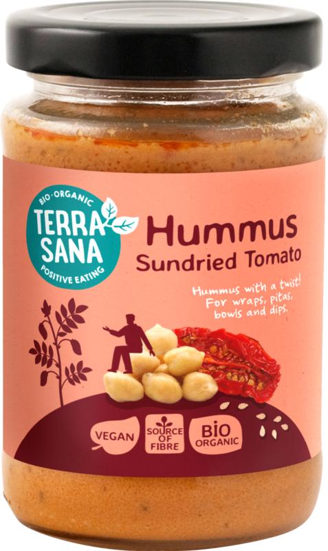 Terrasana Hummus Spread Zongedroogde Tomaat Bio