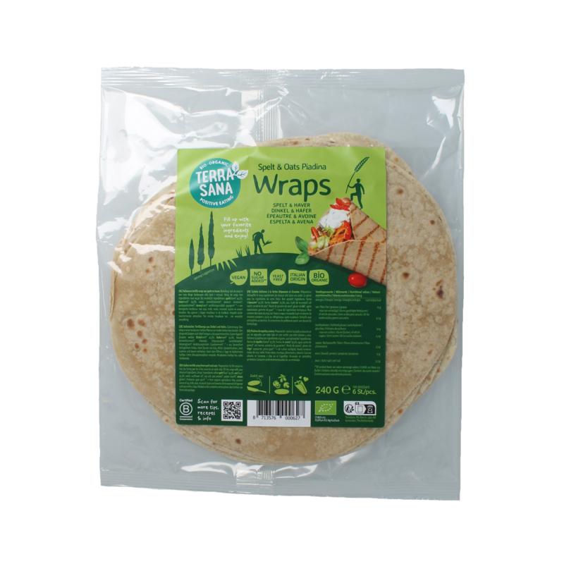 Terrasana Piadina Wraps Spelt En Haver Bio
