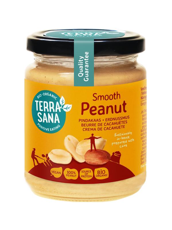 Terrasana Pindakaas Fijn Zonder Zout Bio