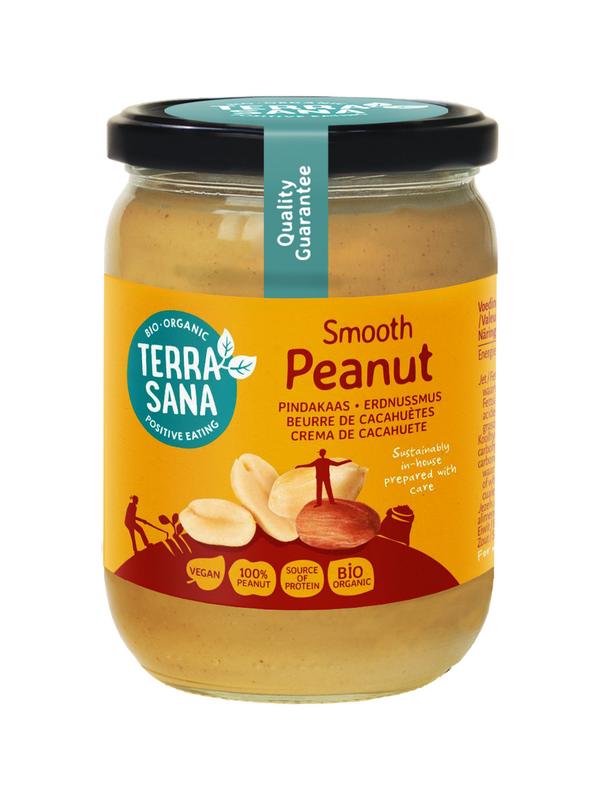 Terrasana Pindakaas Fijn Zonder Zout Bio