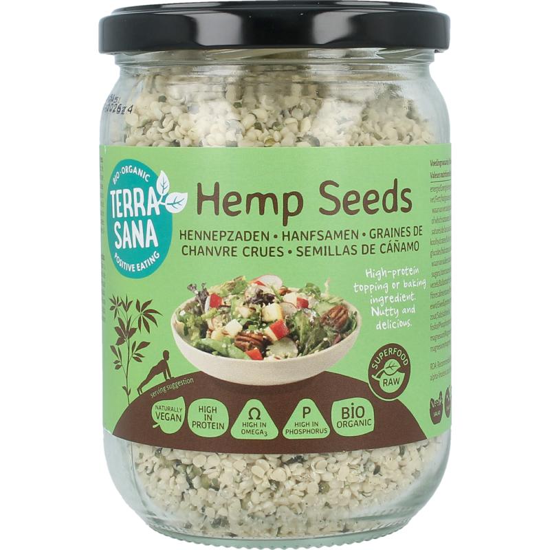 Terrasana Raw Hennepzaad Gepeld In Glas Bio