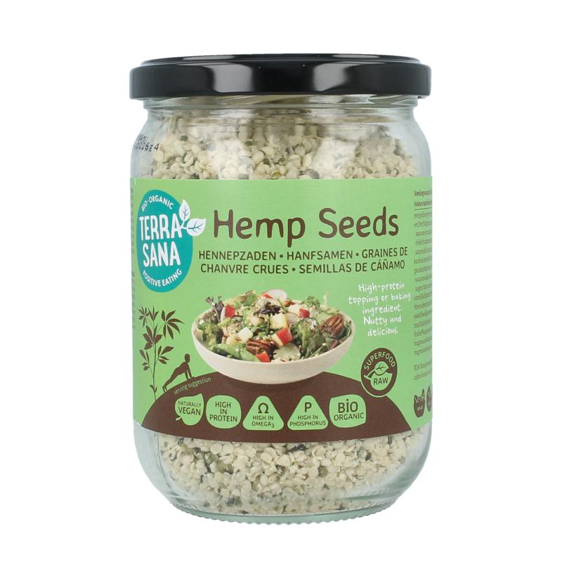Terrasana Raw Hennepzaad Gepeld In Glas Bio