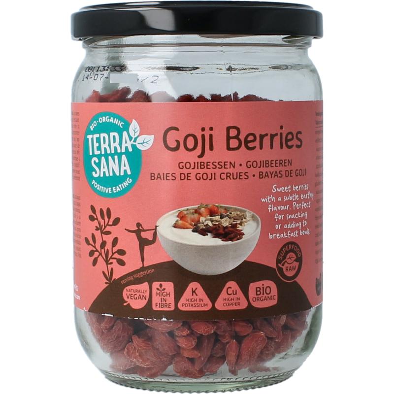 Terrasana Raw Goji Bessen In Glas Bio
