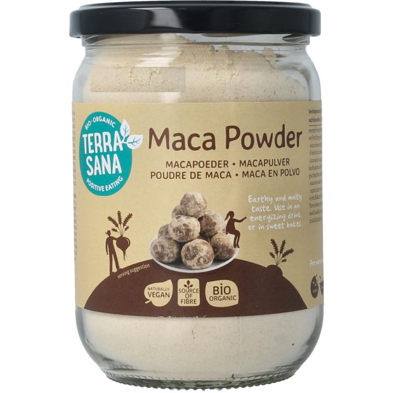 Terrasana Raw Maca High Energy Poeder In Glas Bio