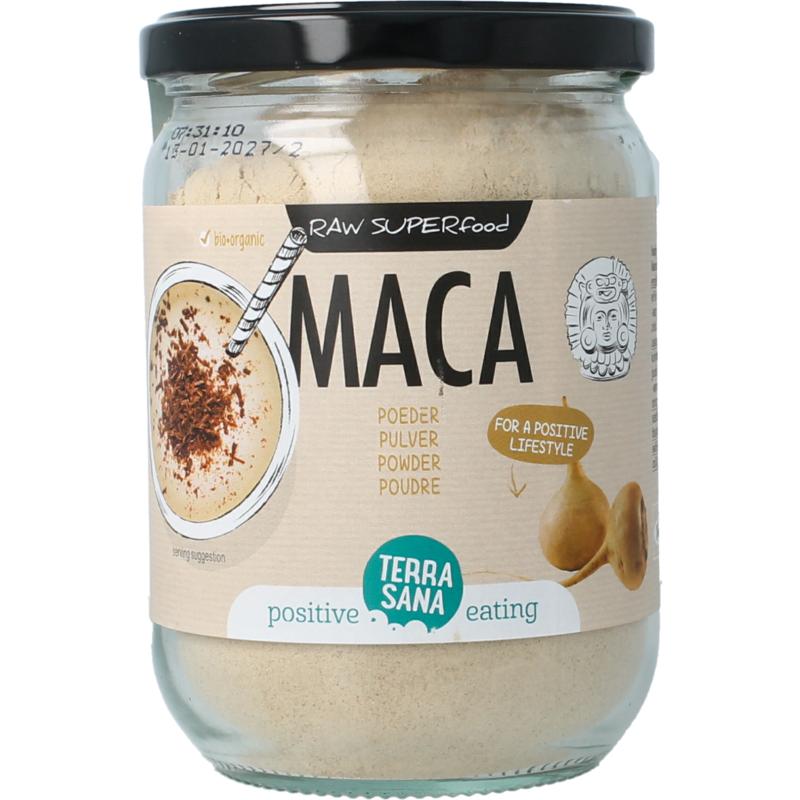 Terrasana Raw Maca High Energy Poeder In Glas Bio