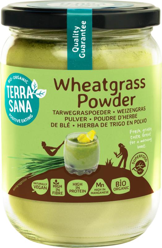 Terrasana Raw Tarwegras Poeder In Glas Bio
