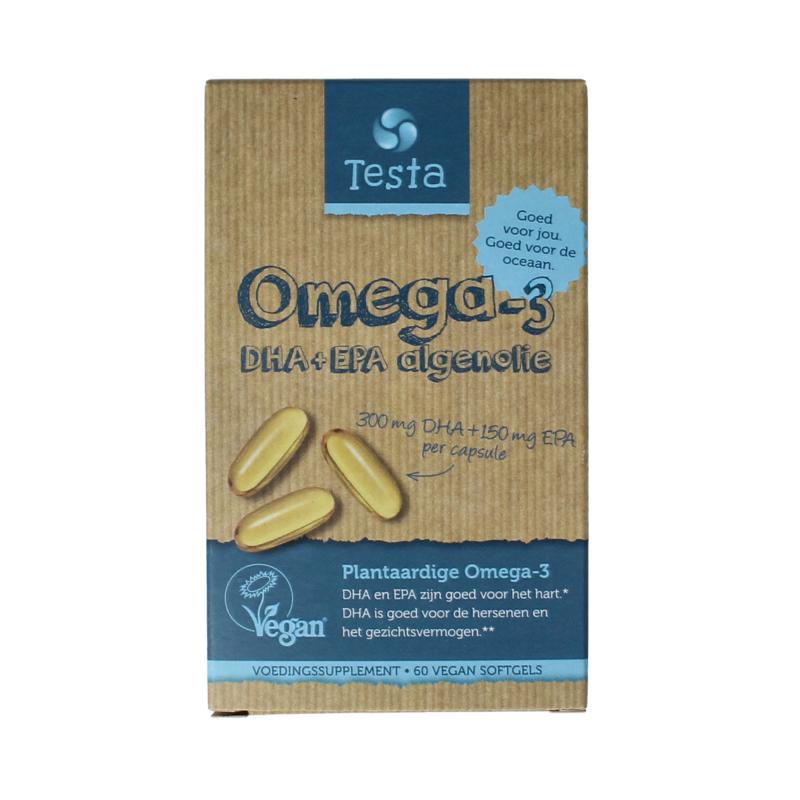 Testa Omega 3 Algenolie 300Mg Dha + 150Mg Epa Vegan