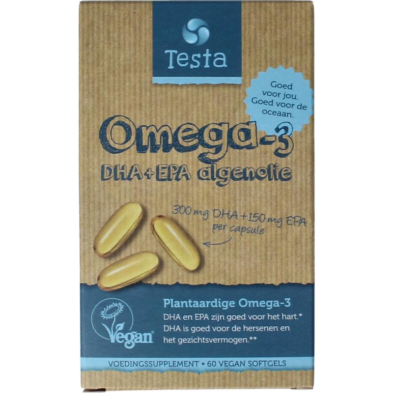 Testa Omega 3 Algenolie 300Mg Dha + 150Mg Epa Vegan