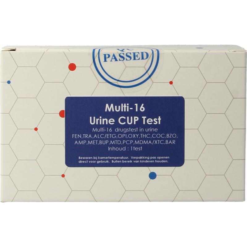 Testjezelf.Nu Multi 16 Drugstest Cup Urine