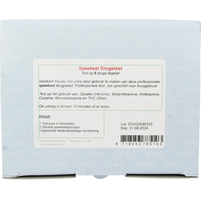 Testjezelf.Nu Speeksel Drugstest