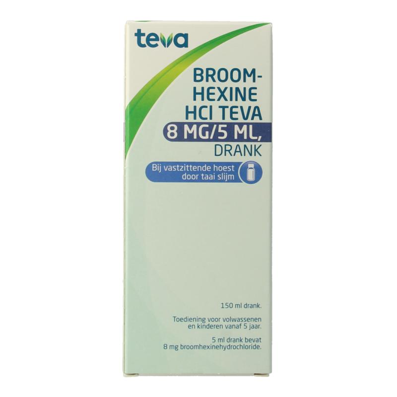 Teva Broomhexine Hcl 8Mg  5Ml